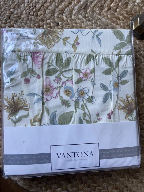 Vantona | Qualità | Lenzuola Valance Adattata Giardino Cottage | Doppia