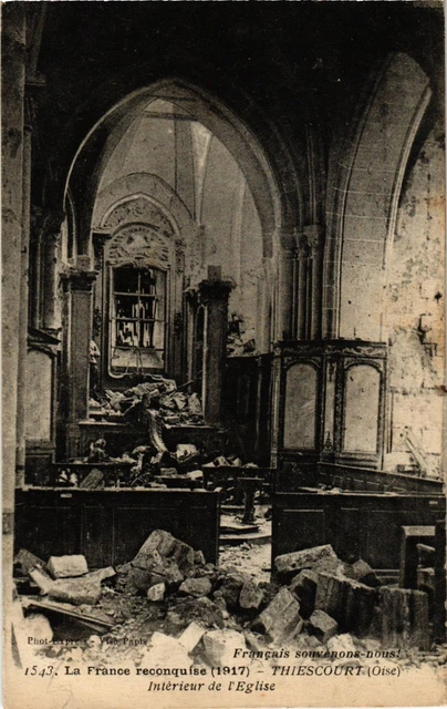 CPA Thiescourt Interieur de l'Eglise FRANCE (1014441)