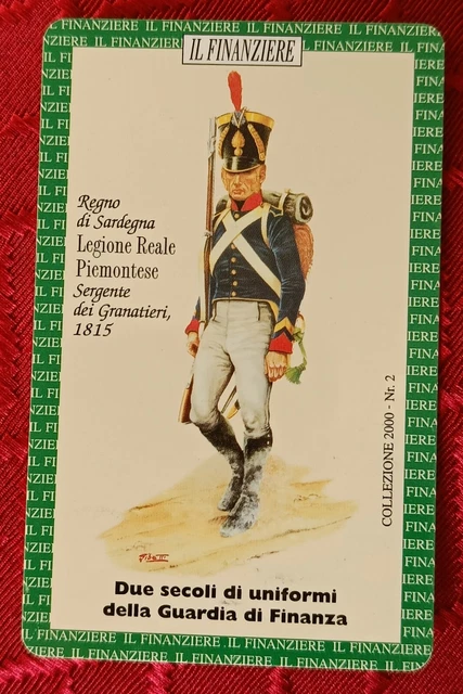 Calendario tascabile Guardia di Finanza - 2001