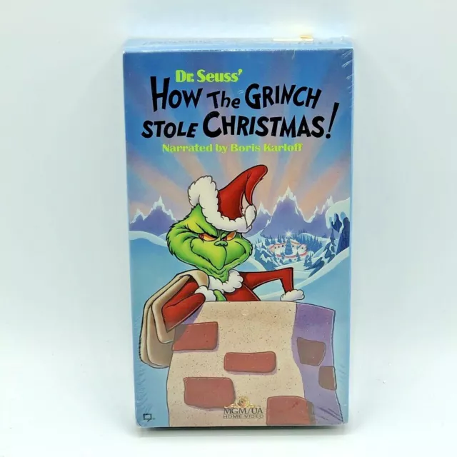 Dr Seuss How the Grinch Stole Christmas VHS Tape 1994 Brand New Sealed MGM