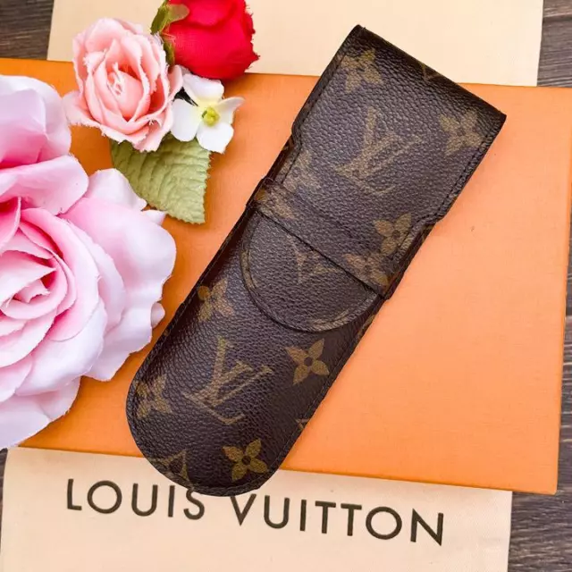 Louis Vuitton Pen Case  Monogram Eteuille Lunette Lava USED Authentic