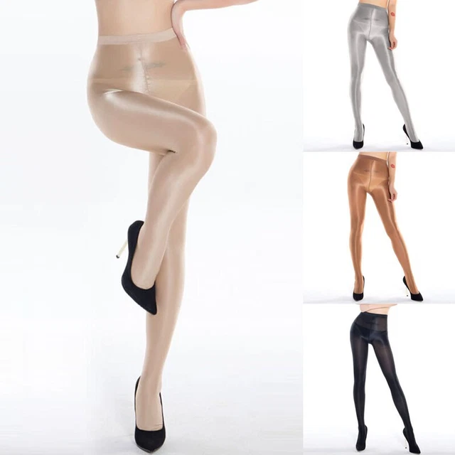 Women 70D Ultra Shiny Gloss Pantyhose Glitter Dance Tights Top Control Stocking