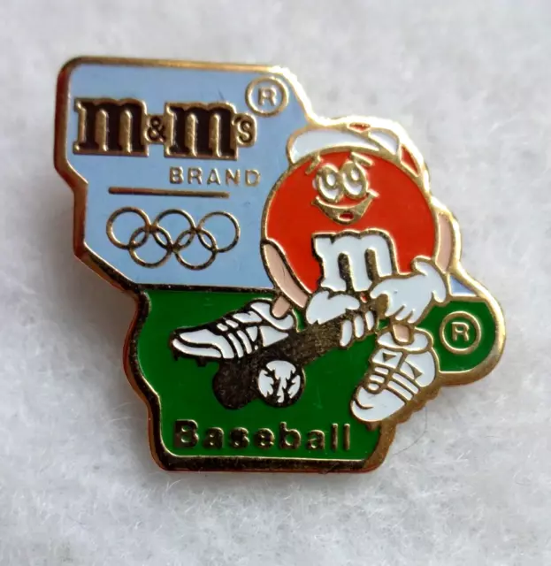 M&M's - 1992 OLYMPIC GAMES - BASEBALL - PIN BADGE