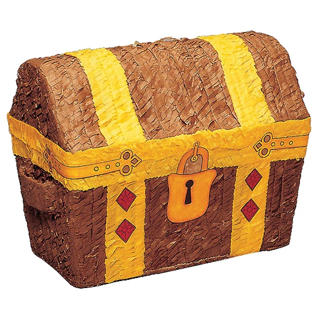 Caja pirata para llenar piñata cofre del tesoro pirata cofre del tesoro pirata juego de fiesta