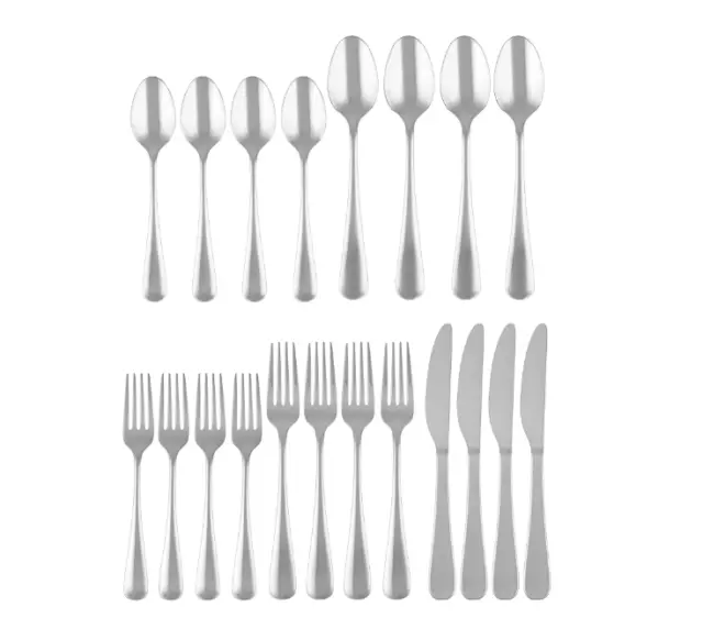 Cambridge Silversmiths Pepino Mirror 20-Piece Flatware Set, Service for 4 3