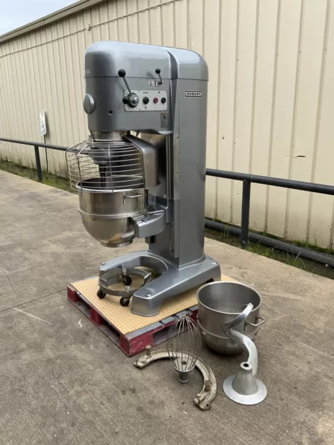 Hobart 140qt dough mixer V1401DD with bowl guard Pizza bakery donut 80qt set up