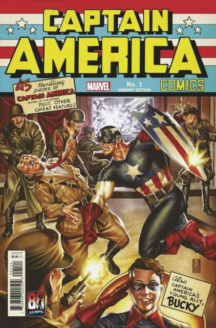 (2021) Captain America 80th Anniversary Tribute #1 Brooks Homage Variant Cover!