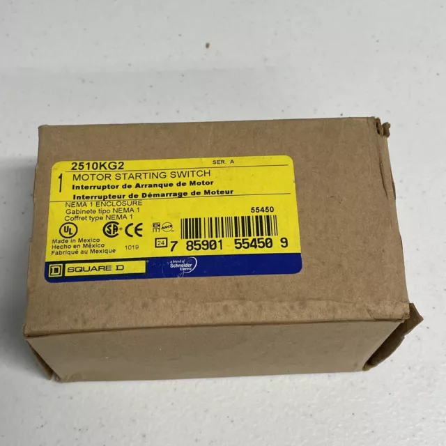 New (Open Box) Schneider Electric 2510KG2 Motor Starting Switch