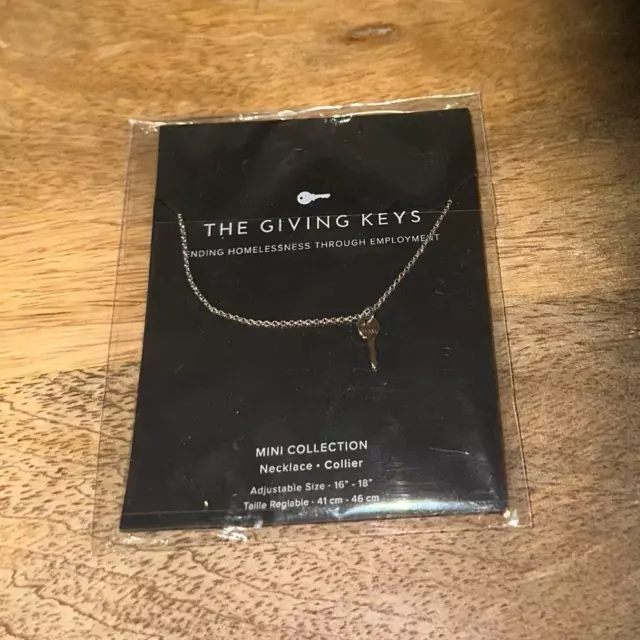 The Giving Keys Mini Collection Necklace "Believe" Silver Tone NEW