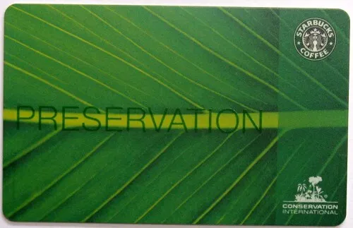 PRESERVATION - New Starbucks gift card 2009 Collectible No Value RARE!!!