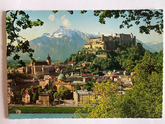 AK Ansichtskarte malerisches Salzburg – Blick vom Kapuzinerberg auf die Altstadt