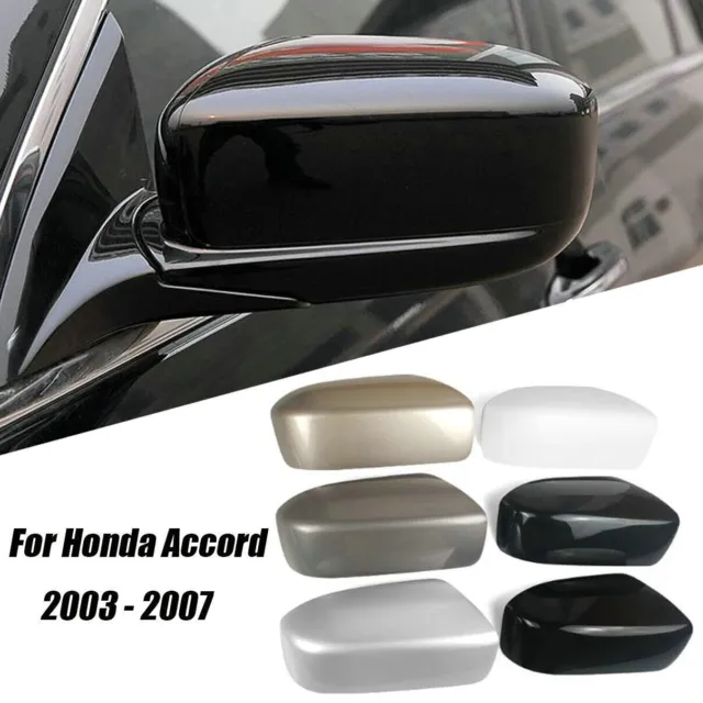 Car Side Mirror Cover Cap Driver Side Passenger Side For Honda Accord 2003-2007