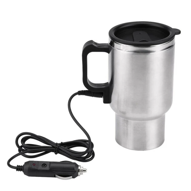 DC 12V 500ml Travel Heated Boiling Mug Coffee Tea Water Cup Car Electric Kettle