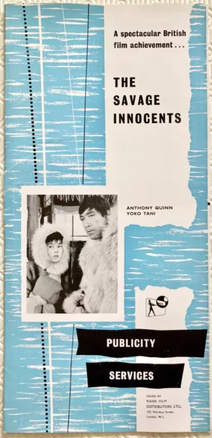 The Savage Innocents publicity services campaign book Anthony Quinn Yoko Tani