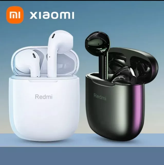 Auricolari Bluetooth Xiaomi Redmi Wireless Cuffie Microfono Complete Ricarica