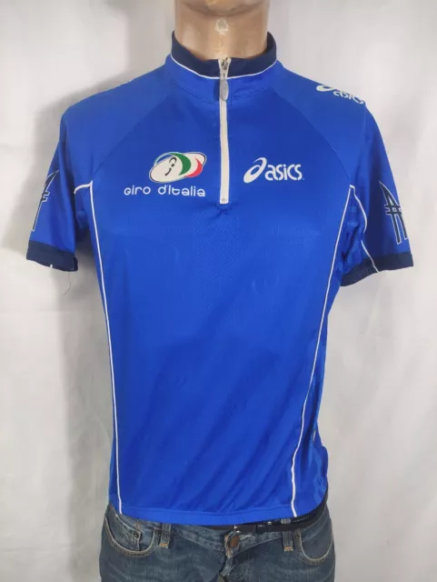 Asics Giro D'Italia Maillot Cyclisme Homme Taille XL Homme Haut Sport Vintage