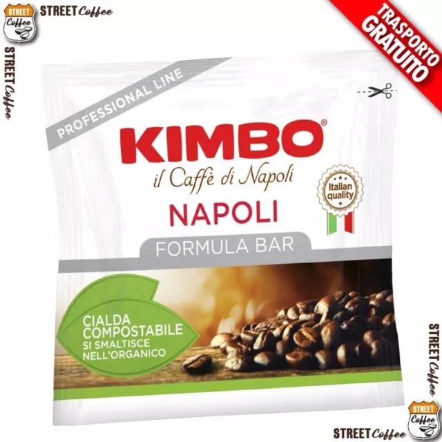 100 Cialde Filtro carta Caffè Kimbo ESE 44mm Miscela NAPOLI gratis