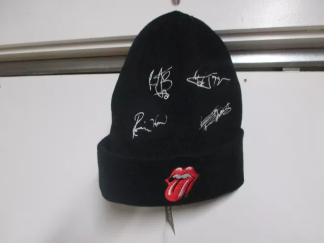 "The Rolling Stones" (Lucky Brand) Mens Winter Beanie Hat (O/S) Nwt Black Rare1