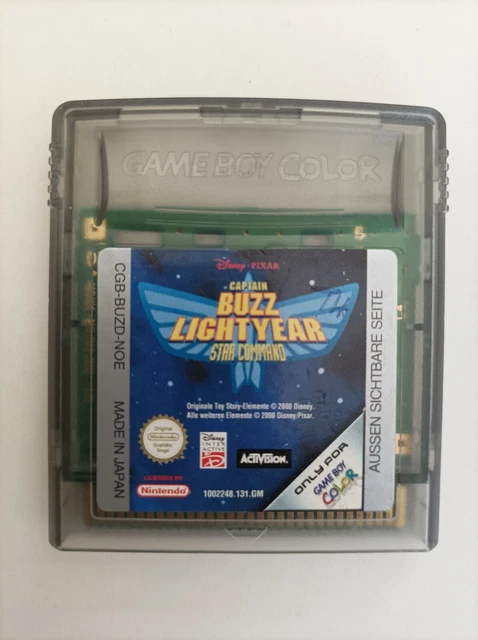 CAPTAIN BUZZ LIGHTYEAR Nintendo GameBoy Color gioco testato buono C49 ...