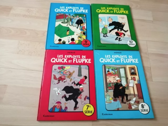 Lot De 4 Bd Les Exploits De Quick Et Flupke Tome 7 8 9 Et 10 Annees 1960