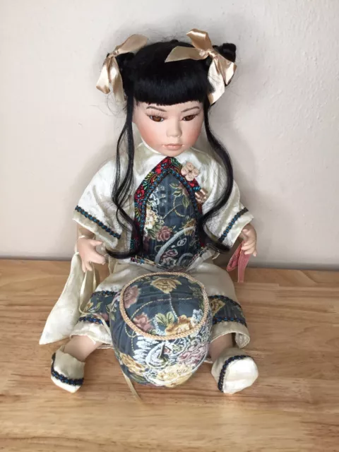 Lotus Show Stoppers Porcelain Lotus Doll with Wrist Tags