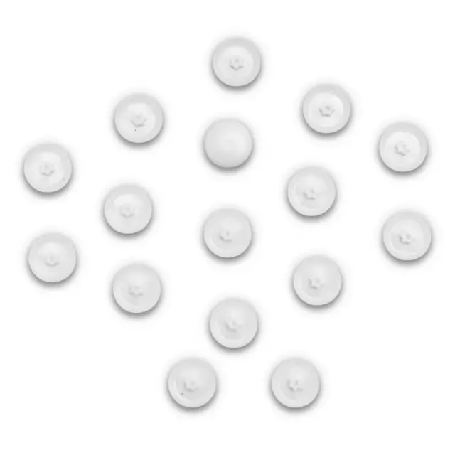 100 Stück Abdeckkappen für Torx  Schrauben Torx-Abdeckung Kunststoff Weiß