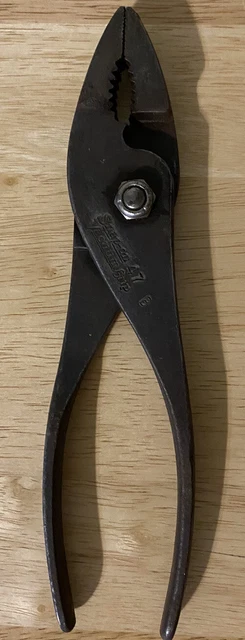 Vintage Snap-On No. 47 Vacuum Grip Combination Slip-Joint Pliers 7-1/2"