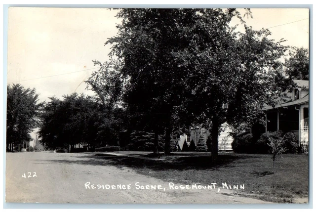 c1940's Residence Scene Rosemount Minnesota MN RPPC Photo Vintage Postcard