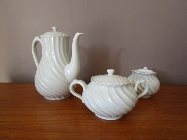 Service à Café HILGRIM – Cafetière + Sucrier + Pot à Lait – Plaqué Argent – 3 Pièces