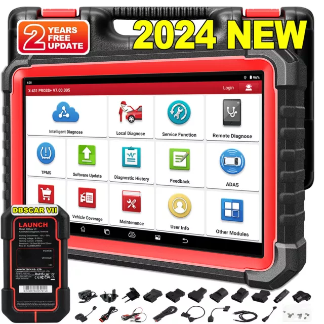 2024 LAUNCH X431 PRO3S+ V5.0 KFZ OBD2 Diagnosegerät Auto Scanner Key Programmier