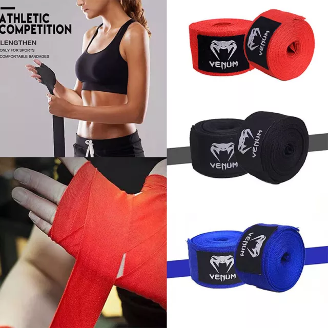 MMA Boxing Hand Wraps Inner Gloves Weightlifting Cotton Bandages wrist Strap