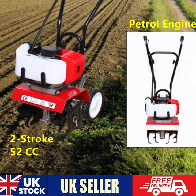 MINI GARDEN TILLER Soil Lawn Cultivator Rotavator 2Stroke Petrol
