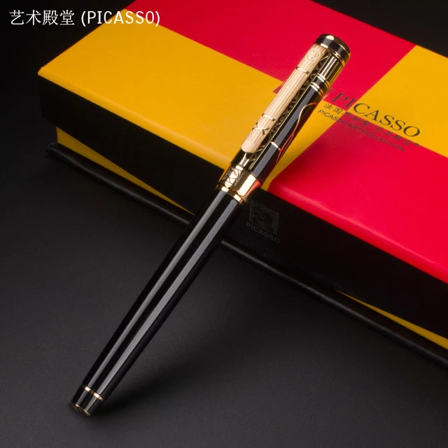 Picasso 902 Gentleman Füllfederhalter – Schwarz/gold, M-Feder, 137 Mm, In Originalbox Mit Konverter