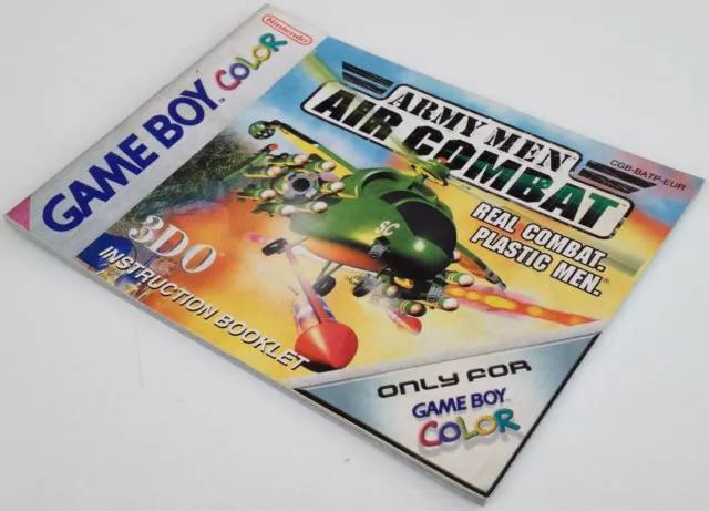 gbc notice ARMY MEN AIR COMBAT eur nintendo game boy color mode d'emploi