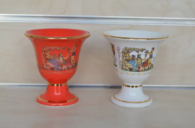 2 items Pythagoras cups of justice Tantalus cup Dionysus feast God of winemaking