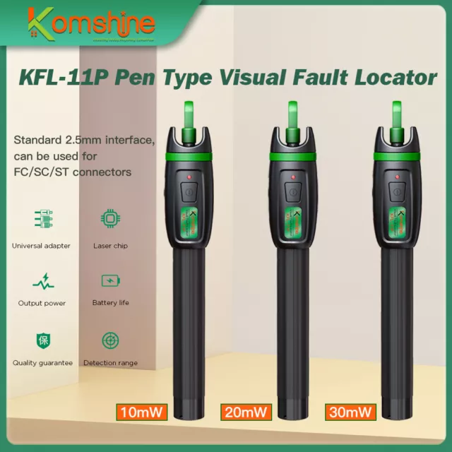 Pen Type Fiber Visual Fault Locator KFL-11P Fiber Optical VFL 1MW,10MW,20MW,30W