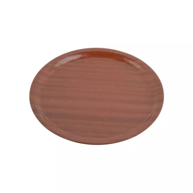 6 x Round Wooden Mahogany Pizza Serving Trays 3 Sizes - 330mm, 370mm or 435mm