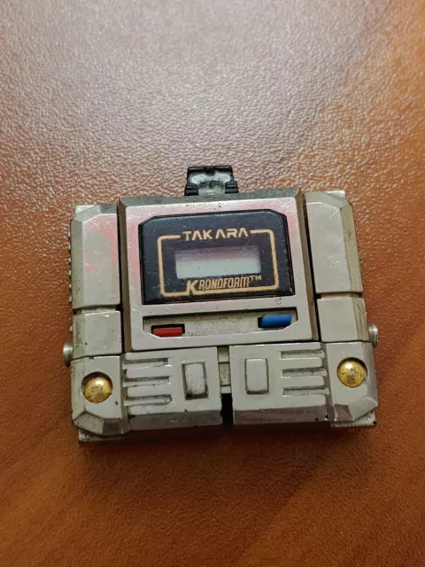 Transformers G1 1983 Takara KRONOFORM robot watch silver Transformers G1 1983 Takara KRONOFORM robot watch silver