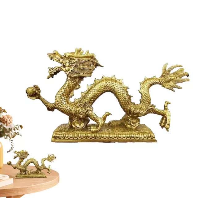 Feng Shui 2024 Chinesisches Sternzeichen Drache Statue Figur Dekoration 5in