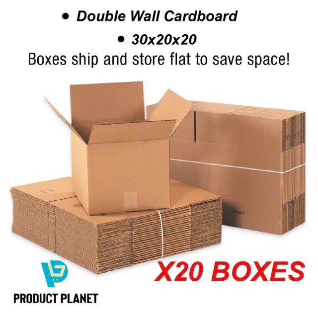 80 STRONG DOUBLE WALL CARDBOARD BOXES 30x18x18 Mailing Packing