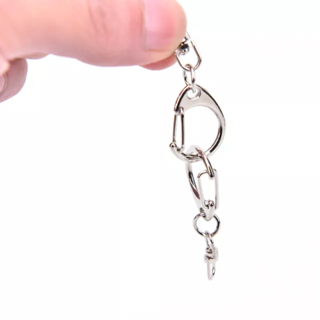 10pcs DIY Polished Silver Keyring Keychain Split Ring CRSEL