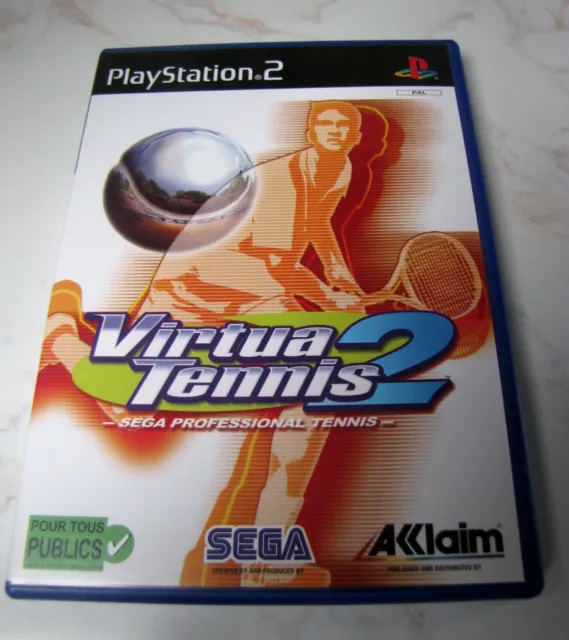 Jeu Playstation 2 Virtua Tennis 2 Complet en Français PAL