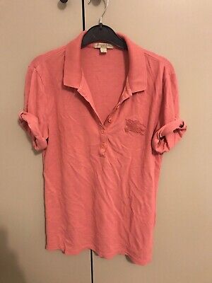 originale RRP £ 249 BURBERRY BRIT WOMEN'S Casual Cotone Tunica Top 