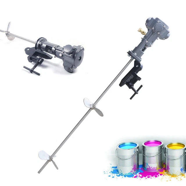 1/2HP Mixer Tank Barrel Air Mix,Stainless Steel Pneumatic Clip Bracket 50 Gallon