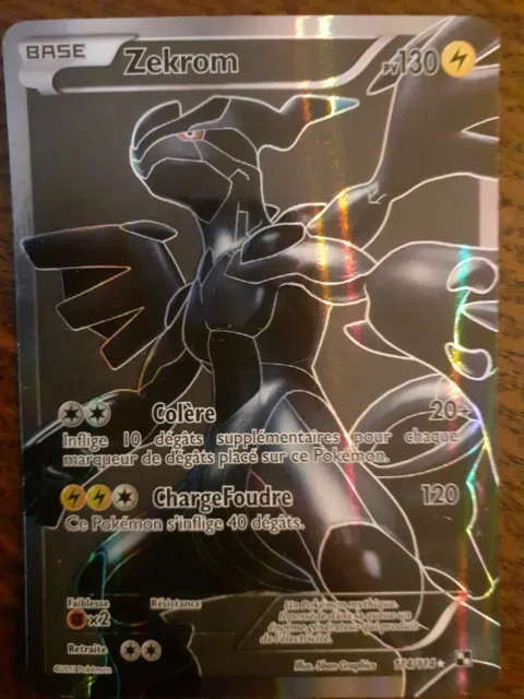 Zekrom Reverse - carte Pokémon 114/114 Pokémon Série Noir et Blanc