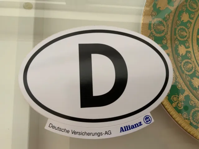 Rar Vintage Aufkleber Sticker Allianz Auto Aufkleber Kennzeichnung D Deutschland