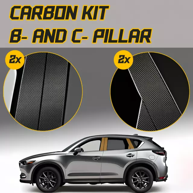 Mazda CX5 CX-5 KF 2017-2024 CARBON Design Zierleiste Blende Dekor Tür Vinylset