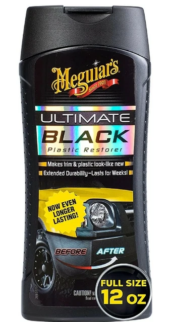 ULTIMATE BLACK PLASTIC Restorer Car Plastic Restorer Exterior Plastic ...