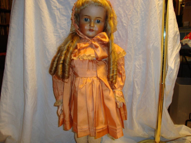 30" Antique German Bisque Doll K&R Simon Halbig 80