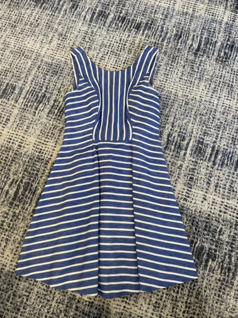 Vineyard Vines Blue And White Stripe Swing Dress Size 6